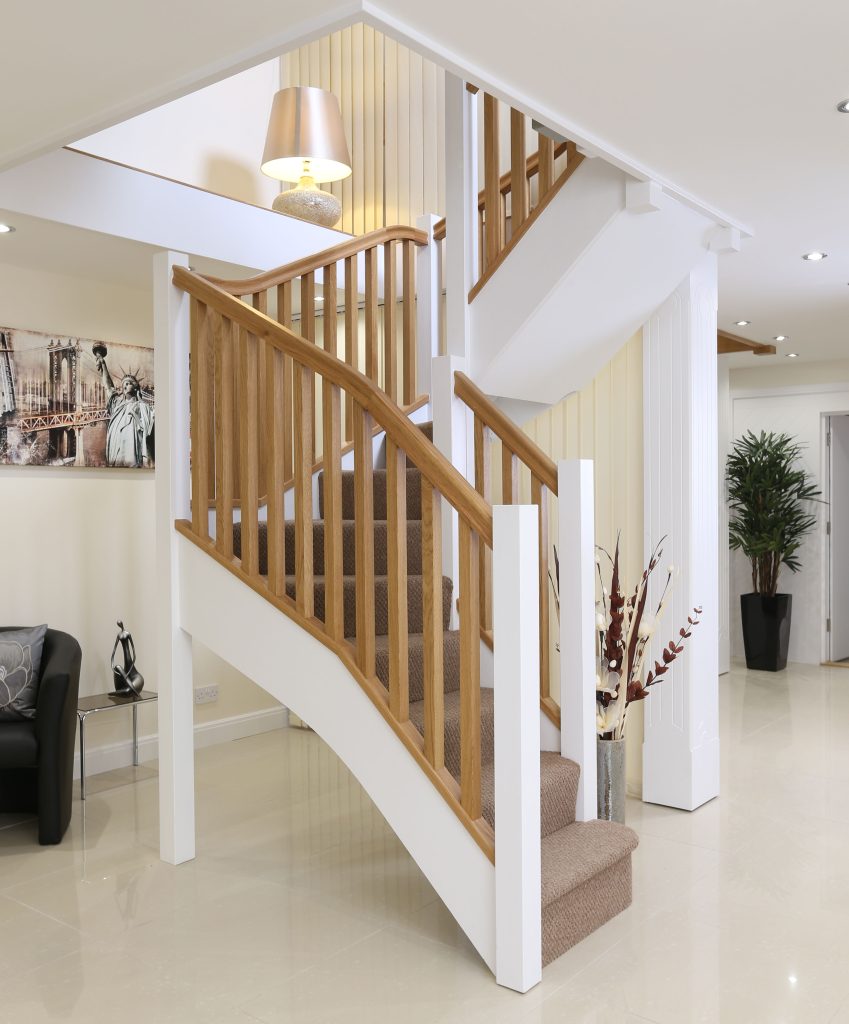 Winder staircases produced by stairplan uk
